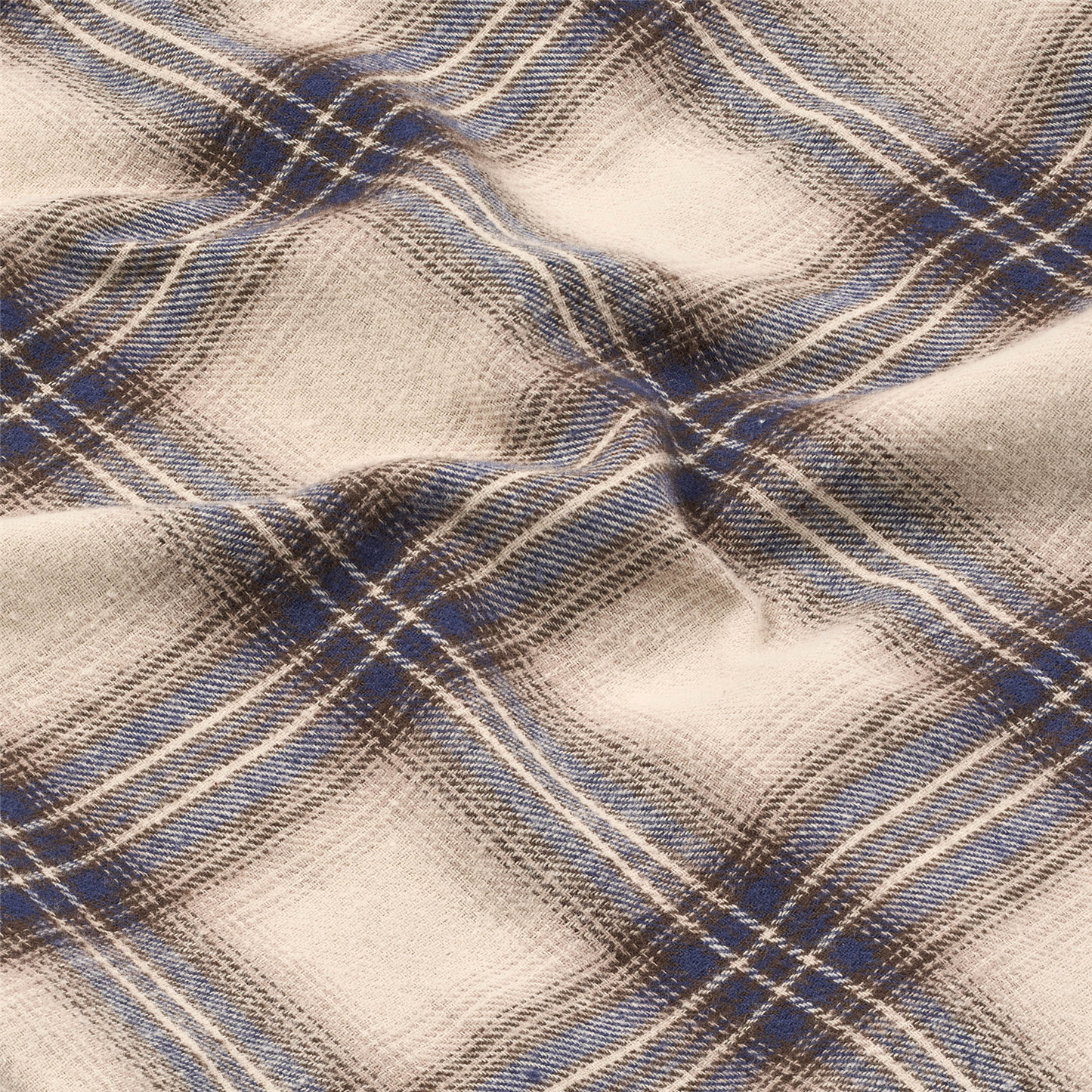 Cotton Flannel Pyjamas Blå