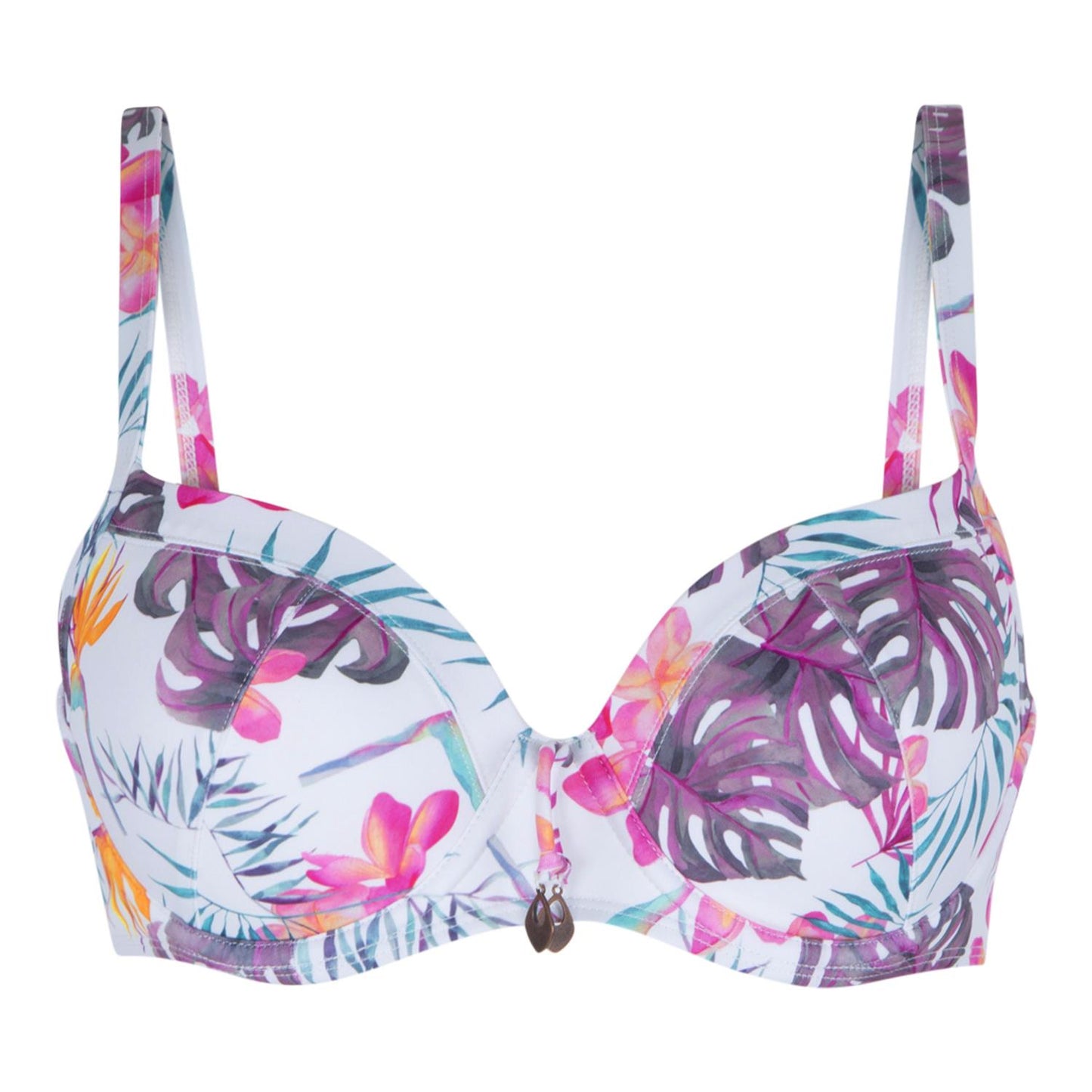 Moulded Bikini topp vattert Tilbud Print