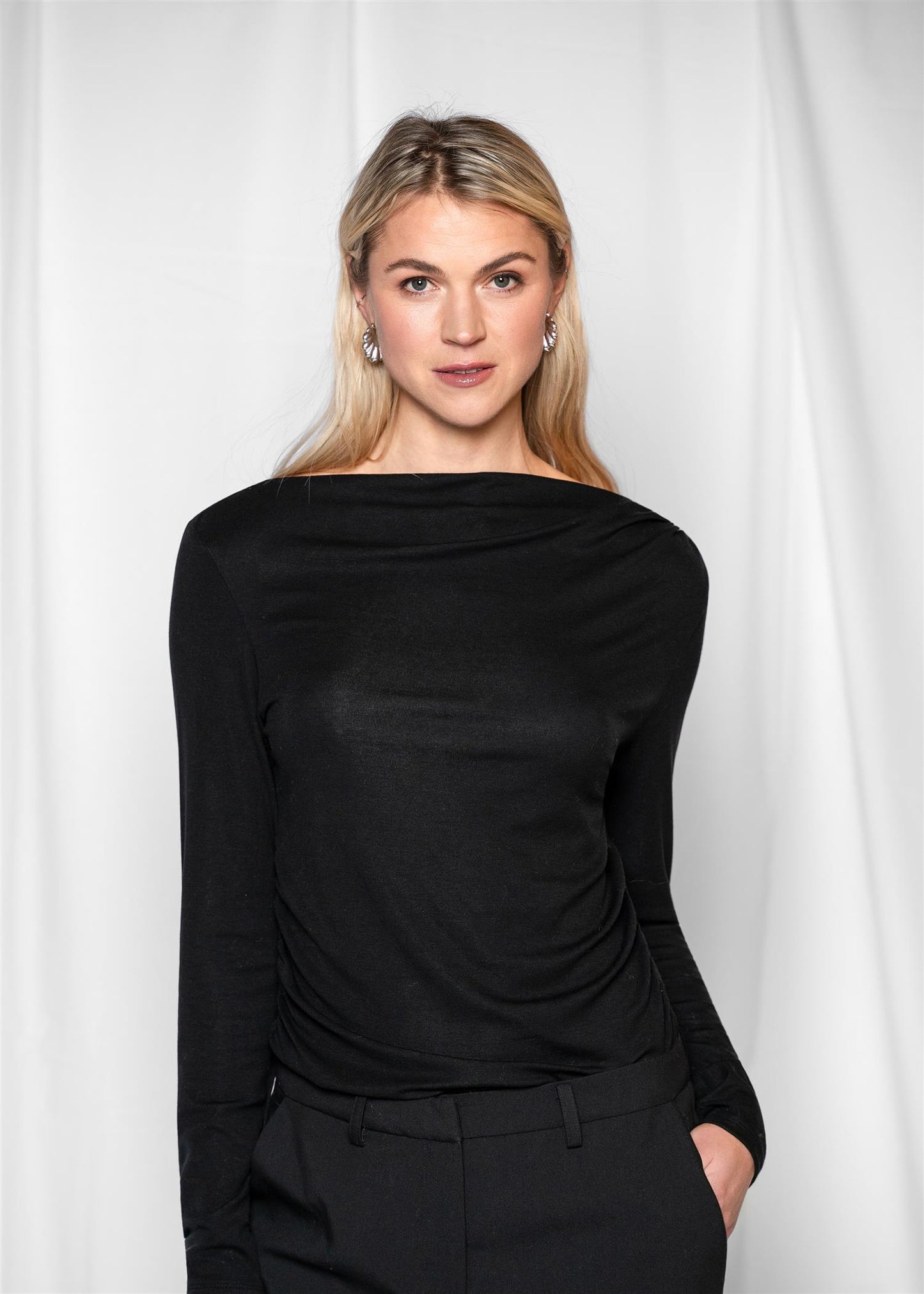 Lumi langermet topp Black