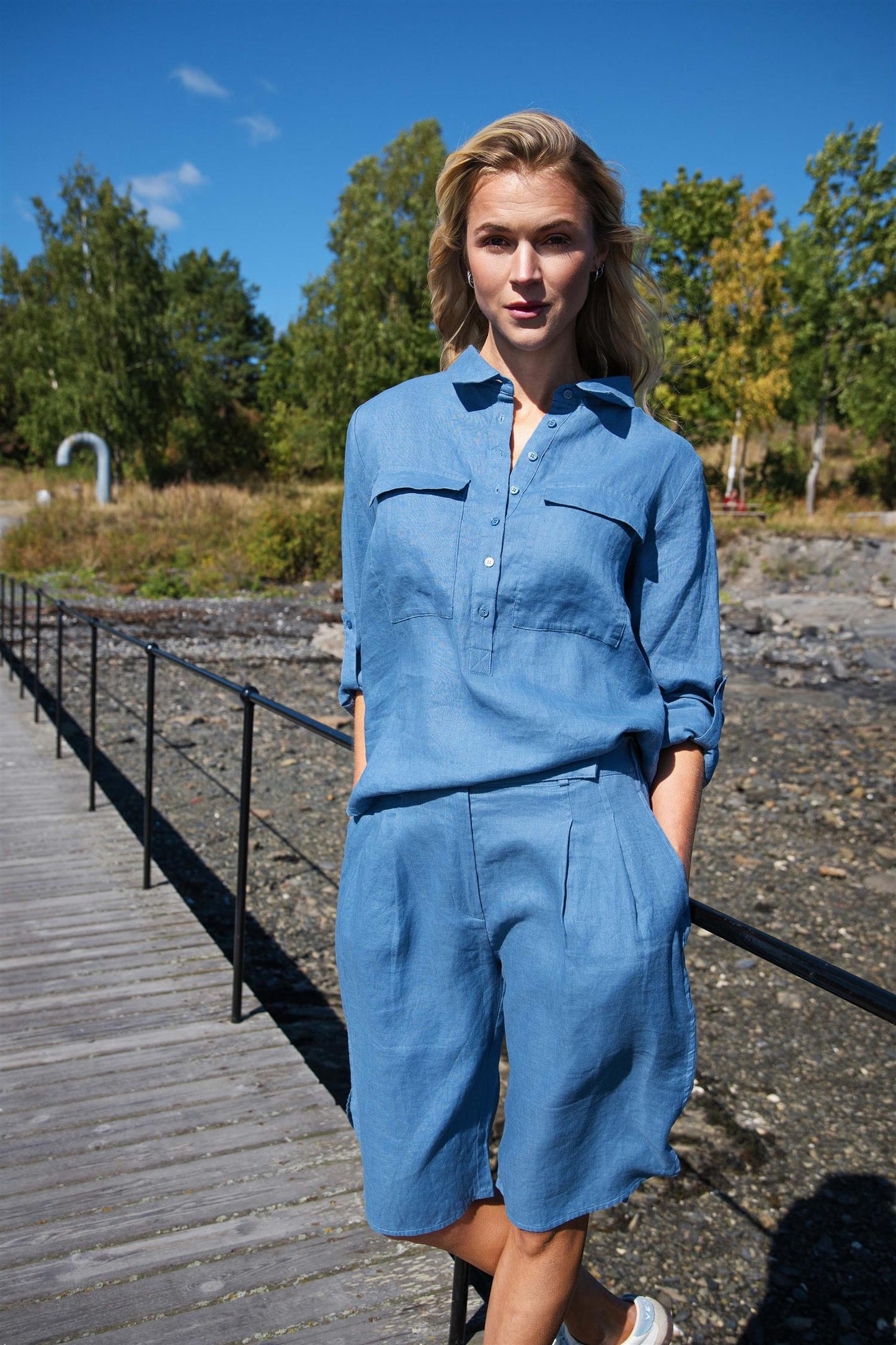 Libby Shirt Washed Blue