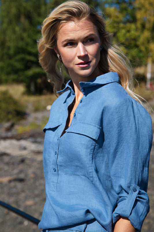 Libby Shirt Washed Blue