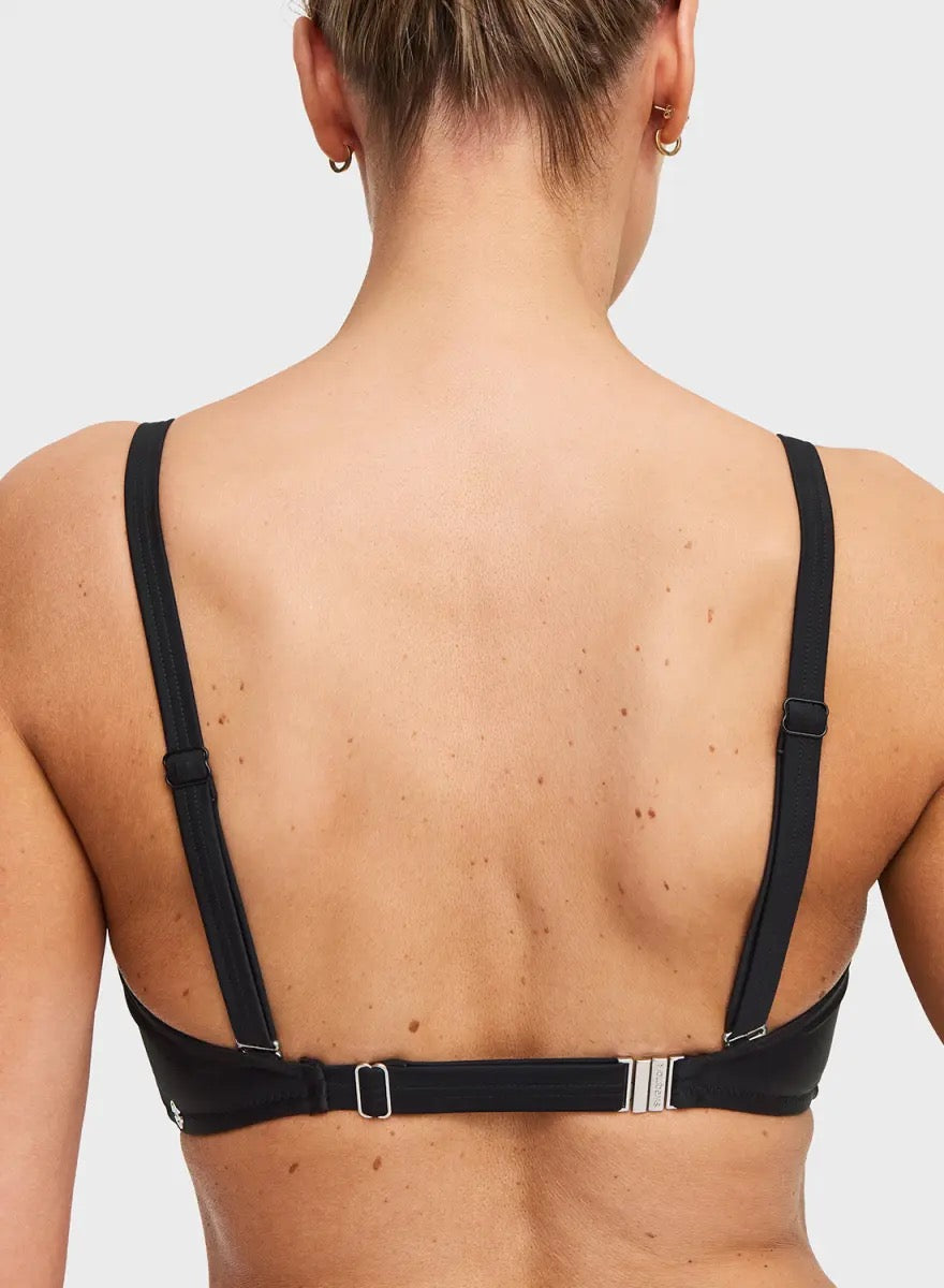 RIO BANDEAU bikinitopp vattert Black