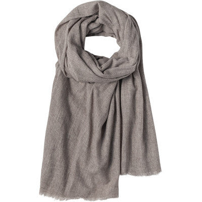 MIE GRAND skjerf cashmere Fudge