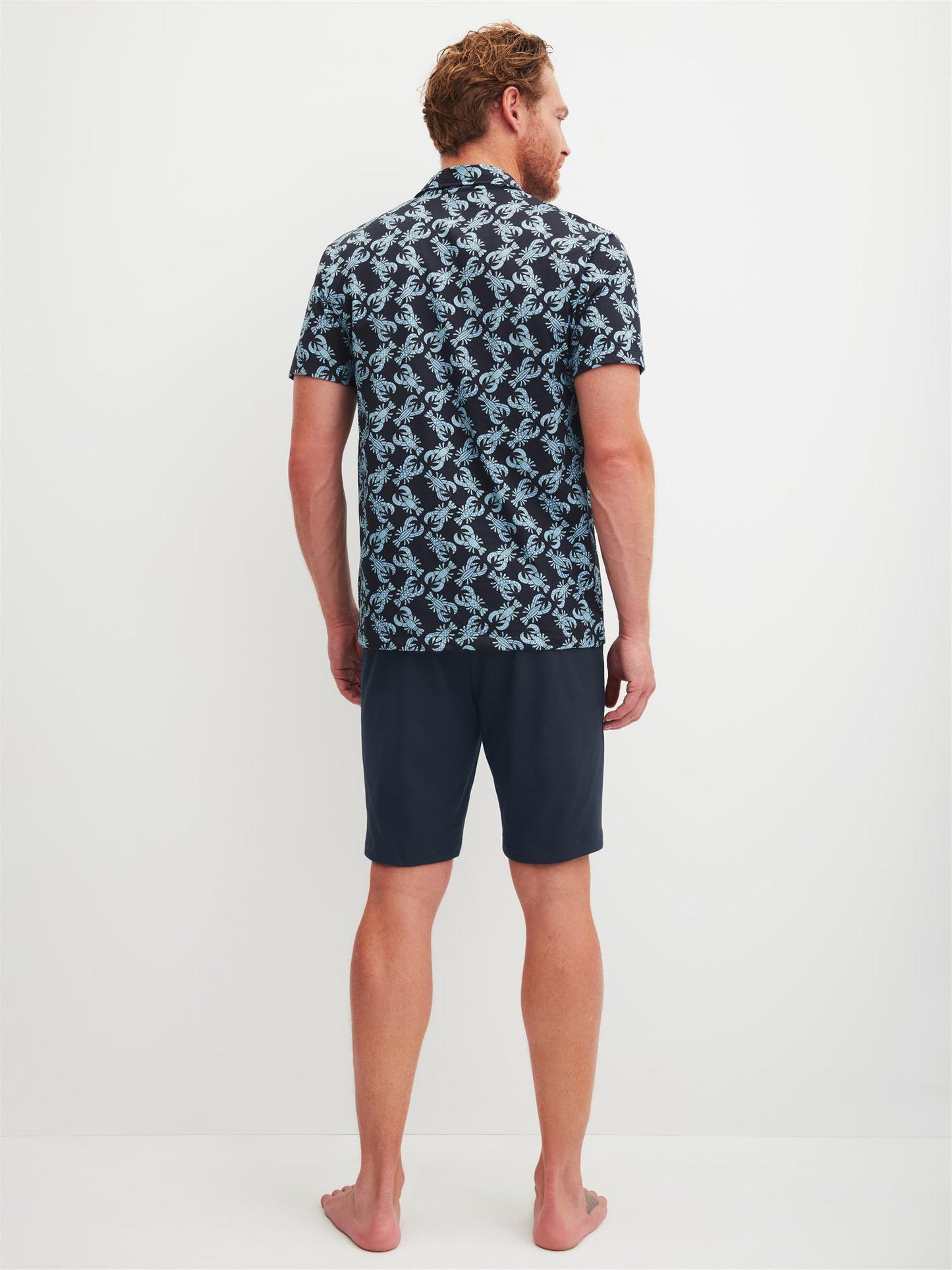 Herre shorts og skjorte  Tilbud Dark Sapphire