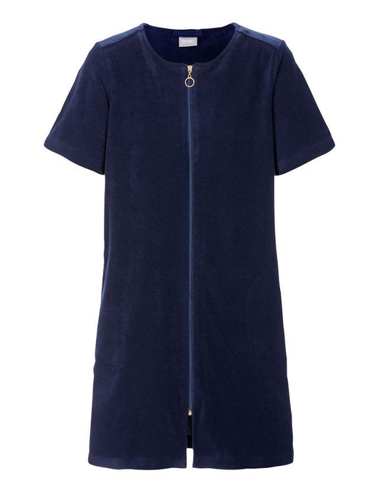 Frotte badekåpe - frottekjole Marine