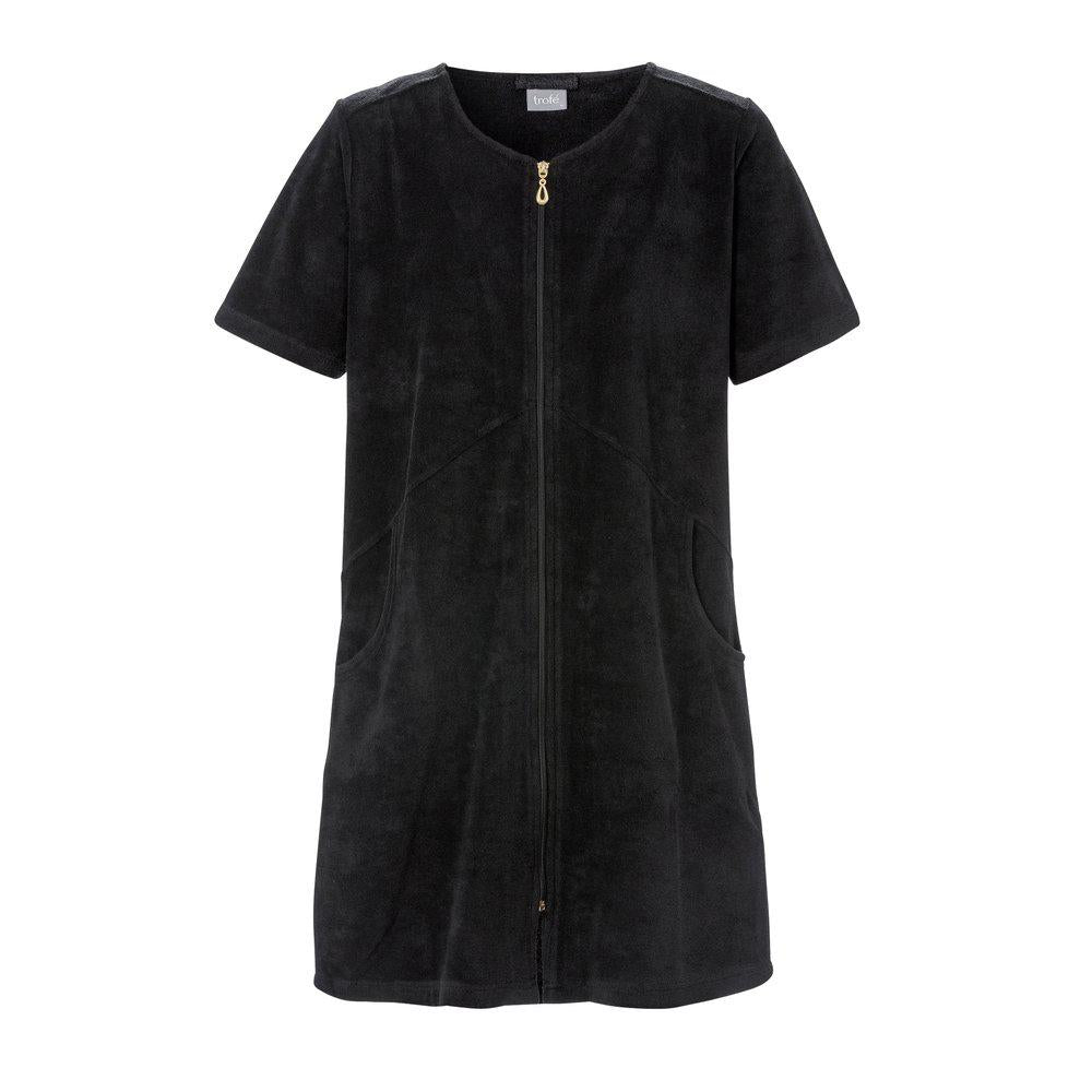 Frotte badekåpe Frottekjole Black