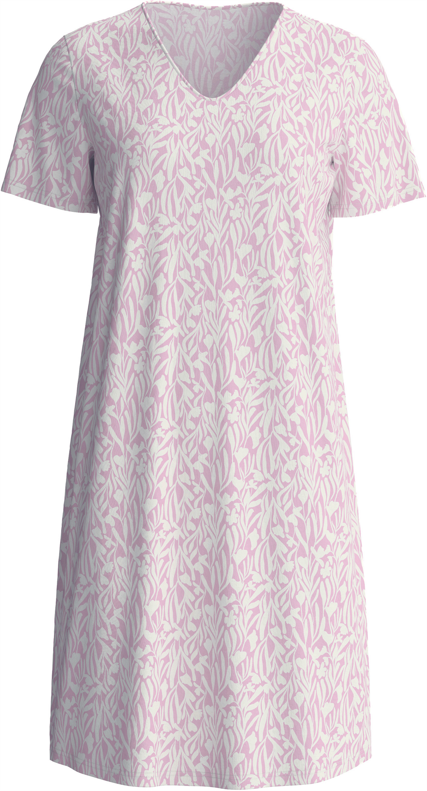 Nattkjole bomull kort erm Lys Rosa