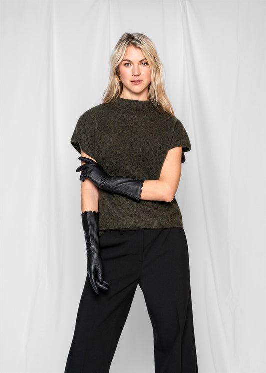 Nemi mohair vest Army