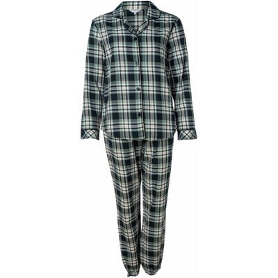 Flannel Pyjamas bomull Tilbud Grønn