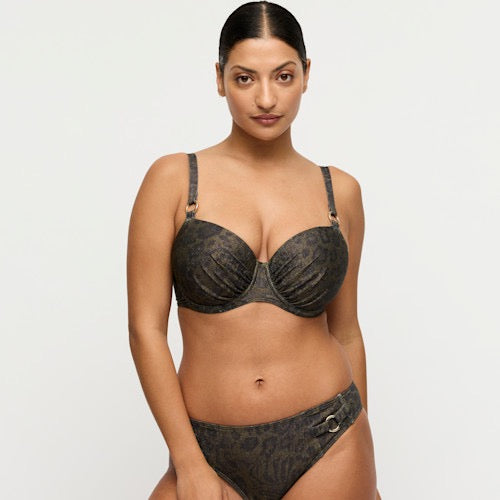 RATJADA bikinitopp vattert med spile Green