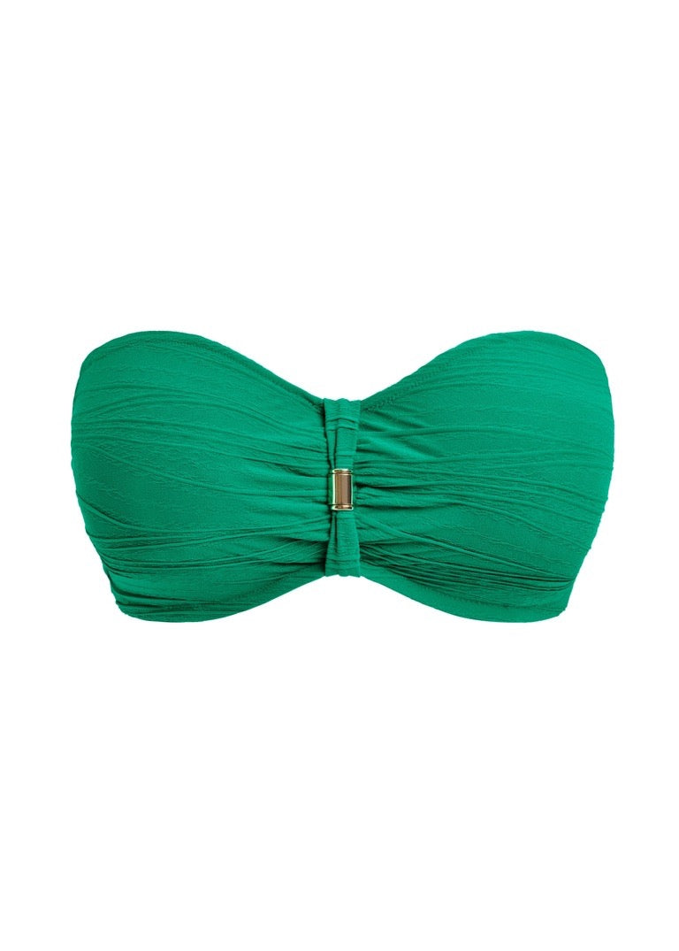 Beach waves bikinitopp vattert med spile Green