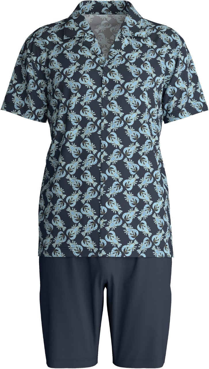 Herre shorts og skjorte  Tilbud Dark Sapphire