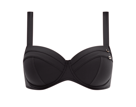 Stella vattert bikinitopp Black