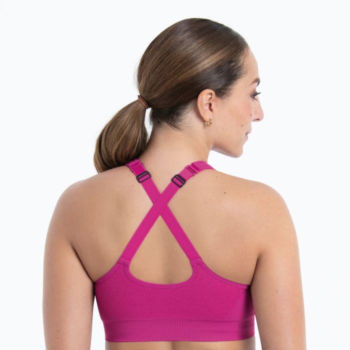 Sports BH-åpning i front, også for protese Pink