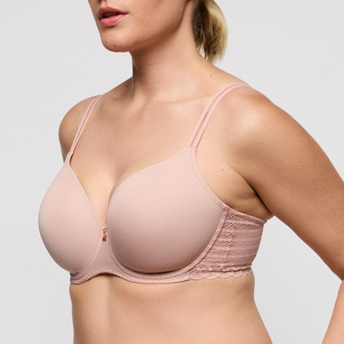 T shirt BH med spile Twist Side Pink
