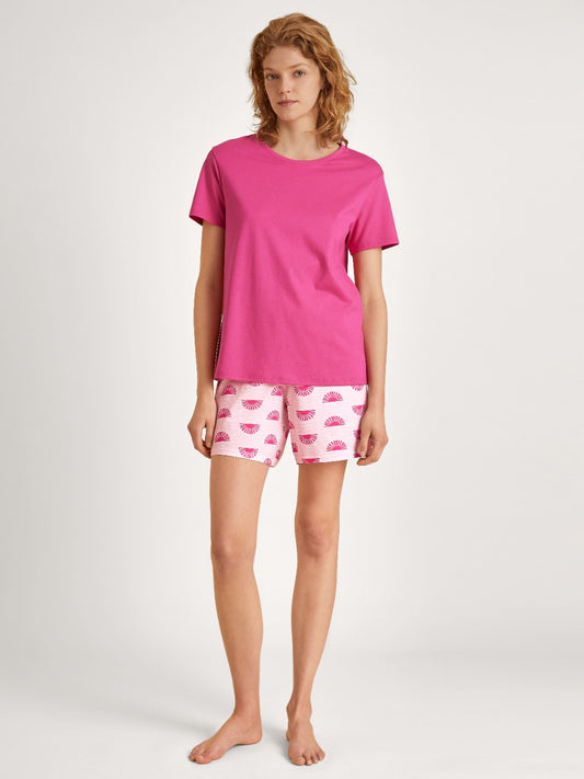 Pysjamas korte ben Tilbud Pink