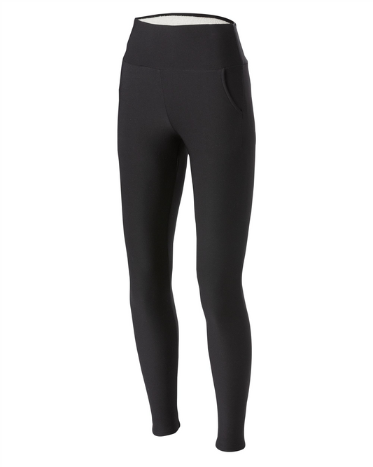 Leggings med fleece Black