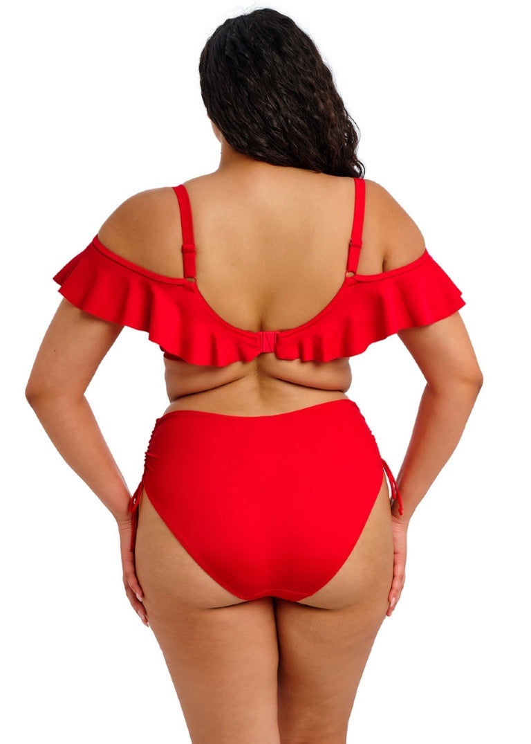 Plain sailing bikinibukse med justering Rød