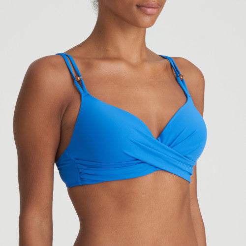 Plunge bikini top Flidais Vattert Tilbud Blue