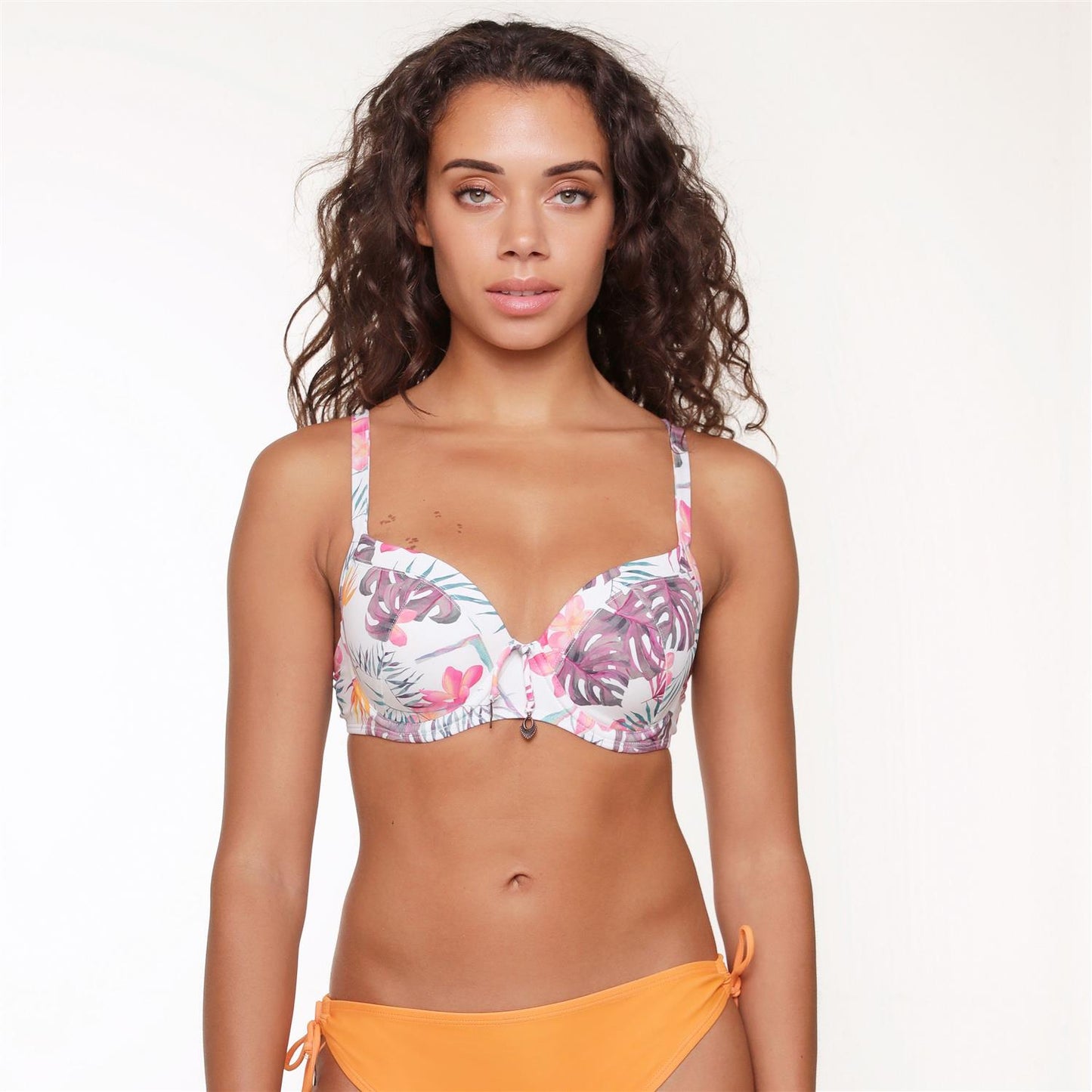 Moulded Bikini topp vattert Tilbud Print