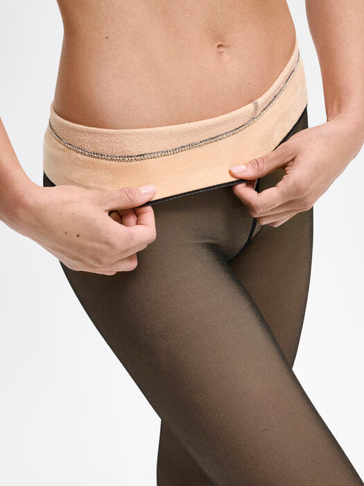 Strømpebukse Thermo fleece Nude