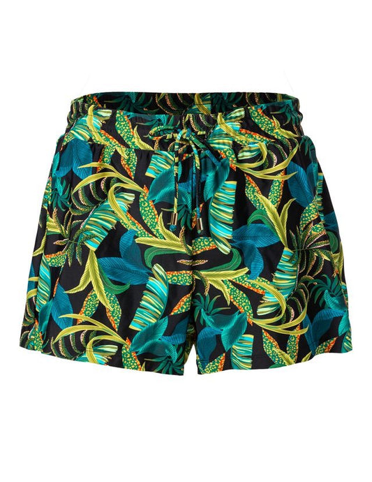 Tropicalia shorts, badeshorts Sort