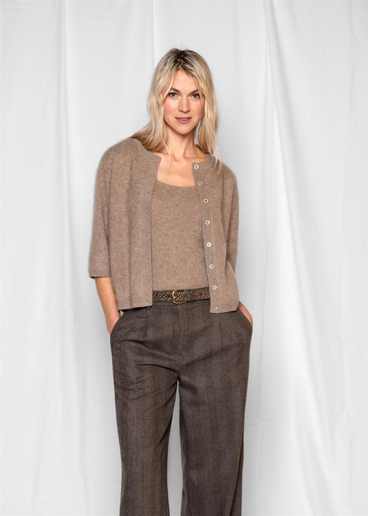 Reese cardigan Lysebrun