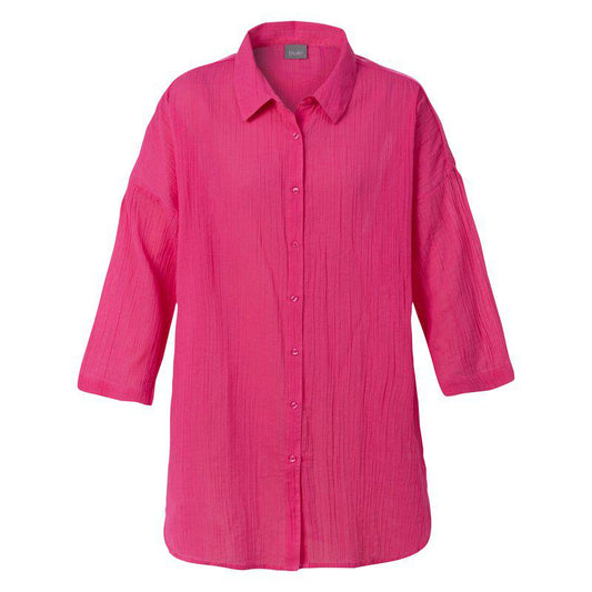 Storskjorte bomull Tilbud Pink