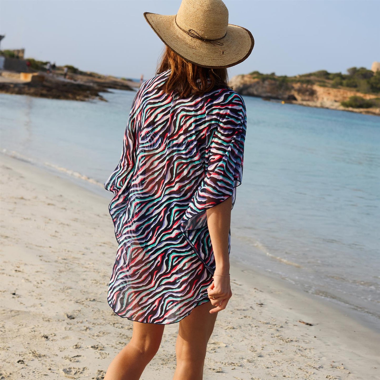 Beach Poncho Mustique Blå