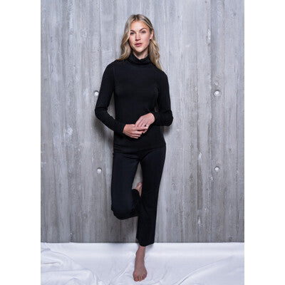 Toni Longsleeve med rullekrage Black