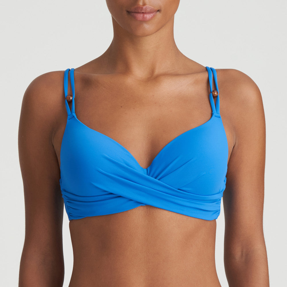 Plunge bikini top Flidais Vattert Tilbud Blue