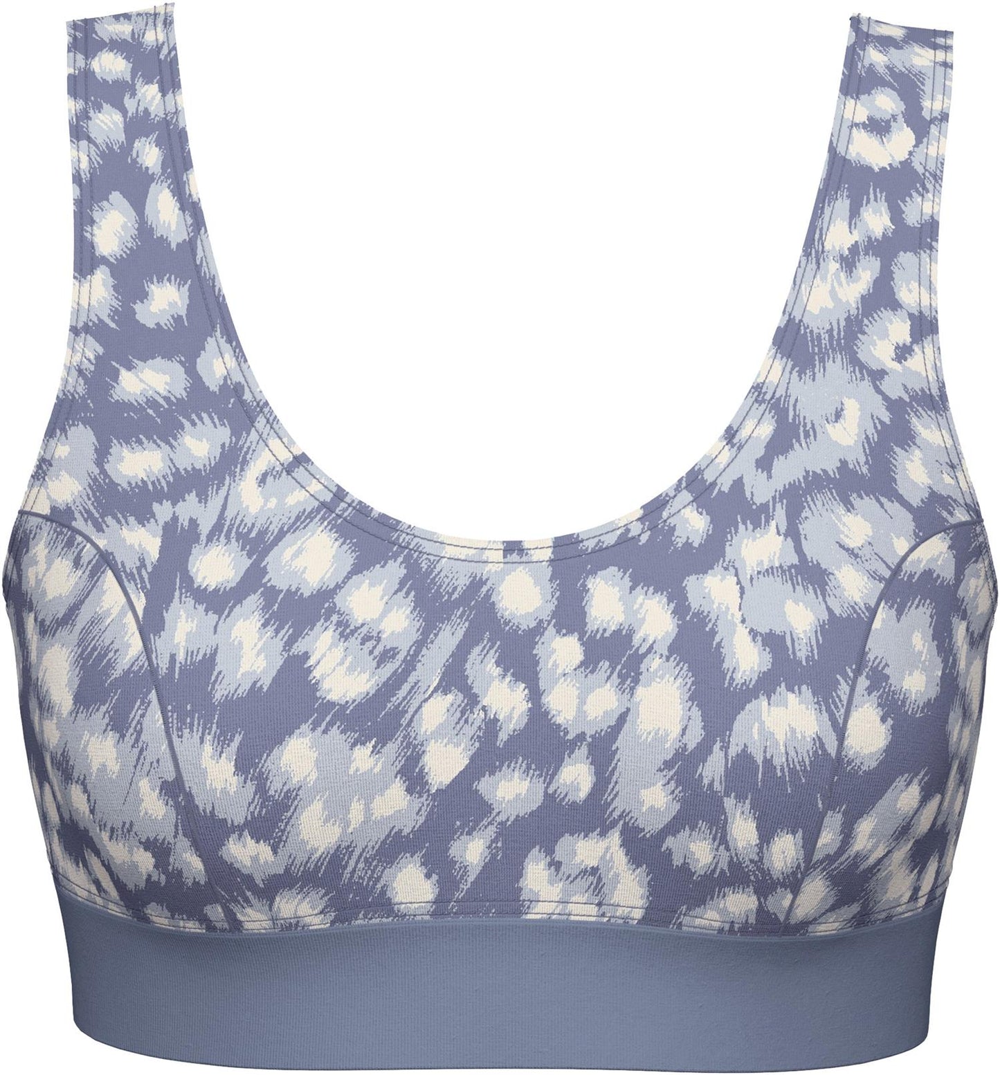 Bustier BH bomull Gråblå