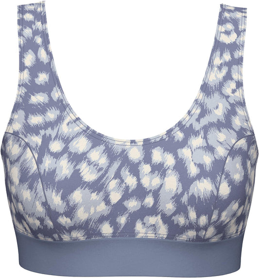 Bustier BH bomull Gråblå