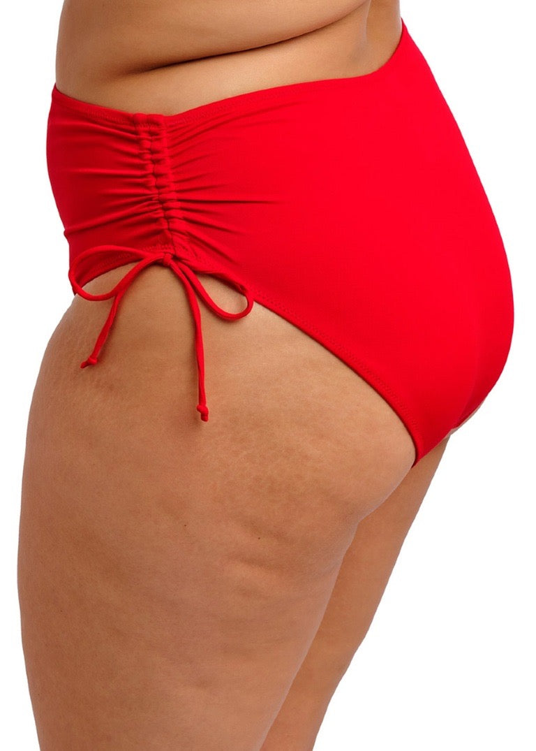 Plain sailing bikinibukse med justering Rød