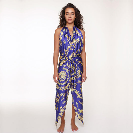 Multifunctional cover-up strandplagg Tilbud Royal Blue