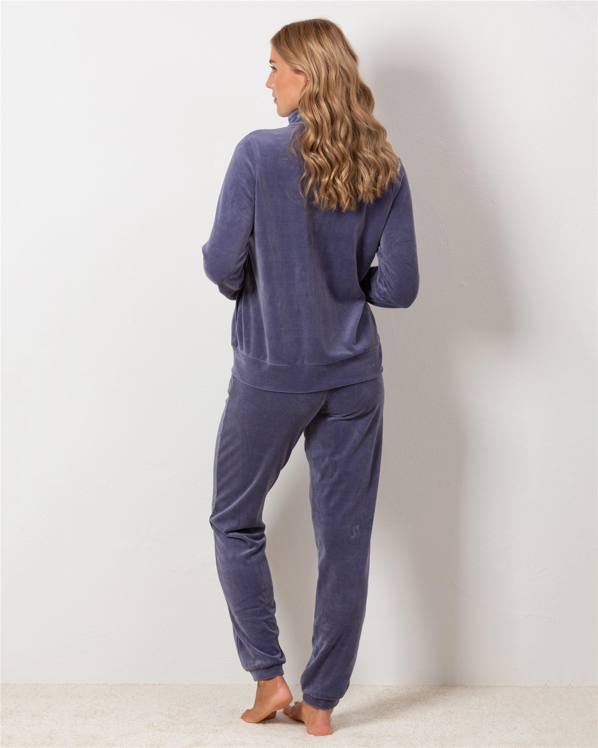 Velour dress Blue