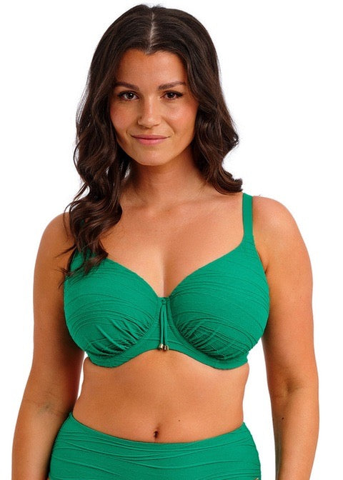 Beach waves bikinitopp med spile Green