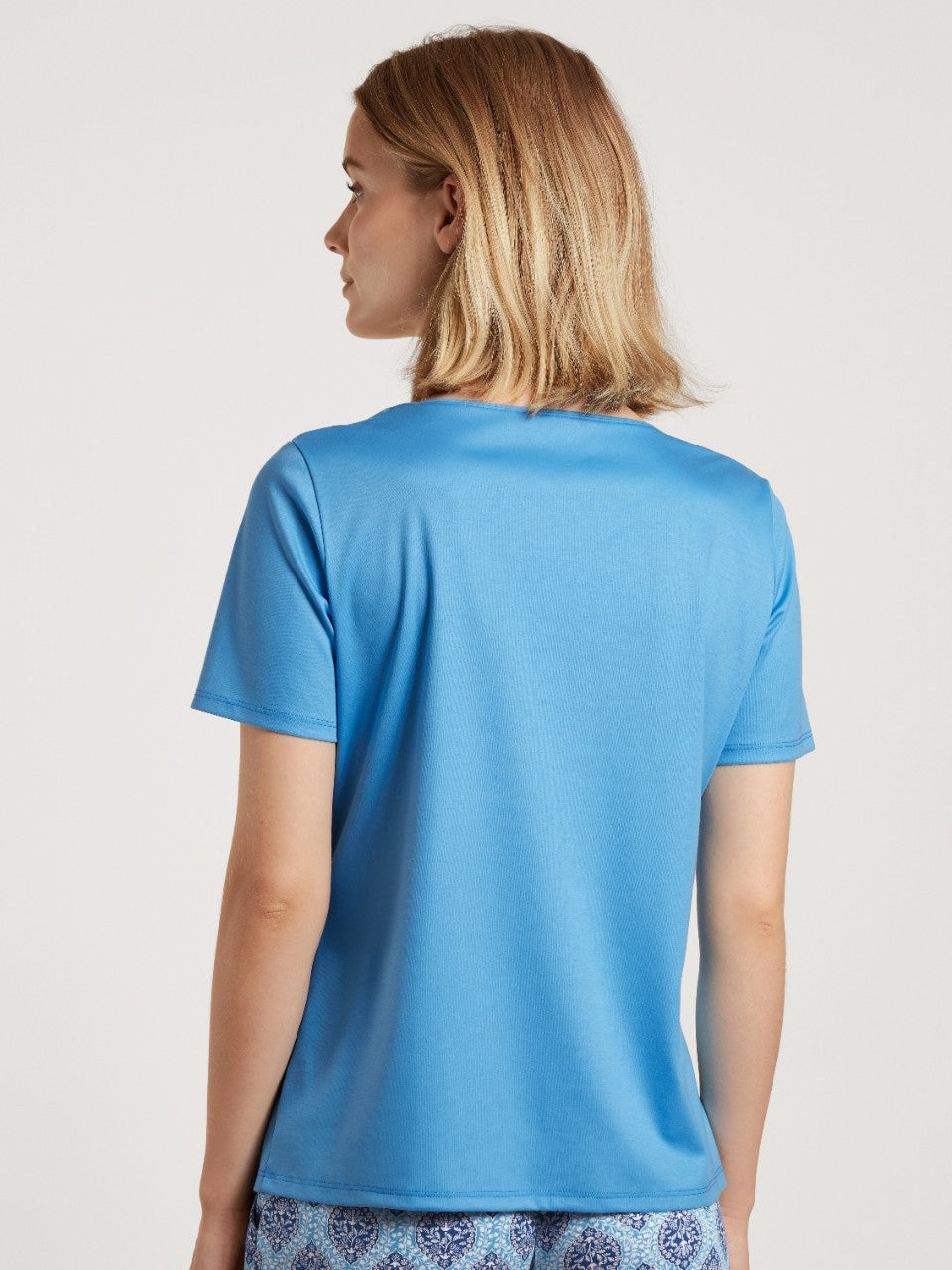 T shirt bomull Azurit Blue