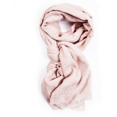 MIE GRAND cashmere skjerf Pale Rose