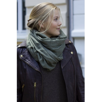 MIE GRAND cashmere skjerf Army