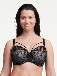 Graphic Support Full cup BH med spile Black